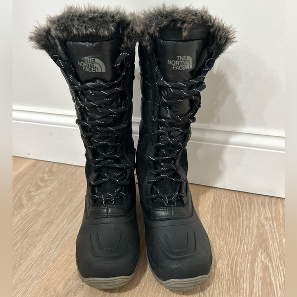 The North Face Shoes - The North Face Shellista Tall Black Lace Up Winter Boots Size 7 Waterproof